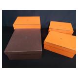 4 empty designer boxes