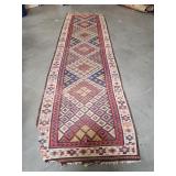 Vintage hand made runner rug