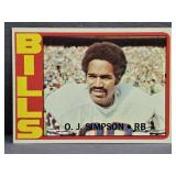 1972 Topps #160 O.J. Simpson Football Card.