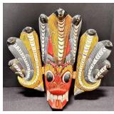 Vintage Indonesian wall mask