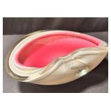 Murano style art glass bowl