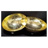 Zanetto gold tone bowl made in Italy