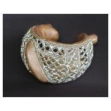 Vintage brass African bracelet