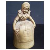 Vintage brass figural bell
