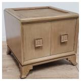 Asian-style side table with storage