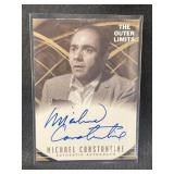 Micheal Constantine autographed outer limits card