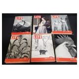 Group of vintage life magazines