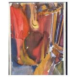 Signed Moore Jazz abstract painting