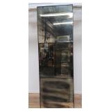 Antique 3-panel mirror with iron frame, as is