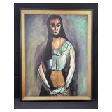 Framed practice piece inspired by "The Italian