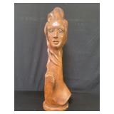 Vintage signed plaster sculpture
