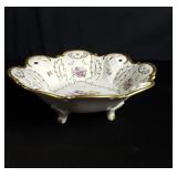 German footed porcelain bowl