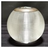 Birmingham sterling silver and glass match striker