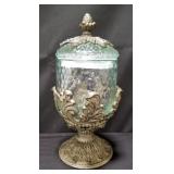 Contemporary glass canister