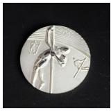 Salvador Dali .999 fine silver 1984 Olympic coin