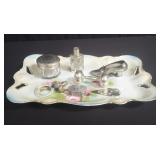 Group of marked RS Prussia tray, sterling silver