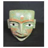 Mesoamerican mosaic turquoise mask decoration