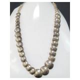 Sterling silver Navajo-style necklace