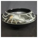Signed Native American ceramic bowl