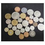 Group of foreign coins
