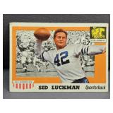 1955 Topps All American #85 Sid Luckman football