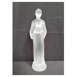 Lalique-style frosted glass St. Francis of Assisi