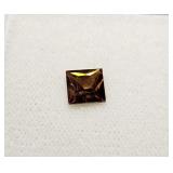 2.05 honey zircon gemstone 7 x 7mm