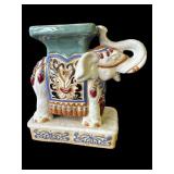 Vintage ceramic elephant plant stand
