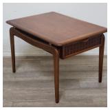 Lane mid-century modern walnut end table
