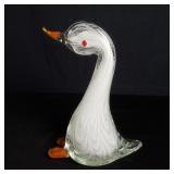 Studio art glass duck