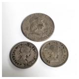 Group of silver coins
