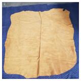 Piece of light brown leather hide