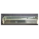 Vintage "Sani-Terry" glass and aluminum display