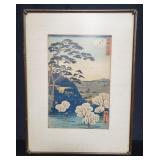 Vintage Japanese wood block print