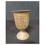 Vintage copper and brass goblet