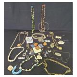 Group of costume jewelry