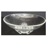 Steuben three-footed floret bowl