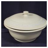 Fiesta ware covered casserole