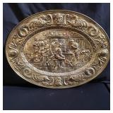 Vintage brass Peerage wall hanging plaque
