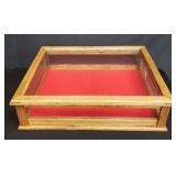Vintage wood and glass display case