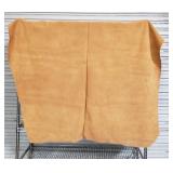 Piece of light brown leather hide