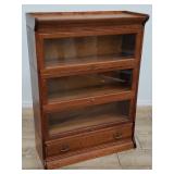 Antique 5-piece tiger oak lawyer