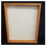 Wall hanging wood and glass display case