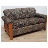 Stanley oak love seat