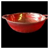 Vintage ruby red glass bowl