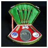 Vintage Asian calligraphy set