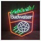 Neon Budweiser bar sign