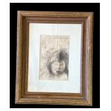 Framed vintage print