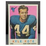 1959 Topps #7 Kyle Rote NY Giants Football Card
