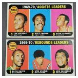 1969-70 Topps #5 & 6, NBA Assist & Rebound